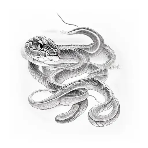 Snake, Kot fish, rib tattoo, loved ones tattoo design idea