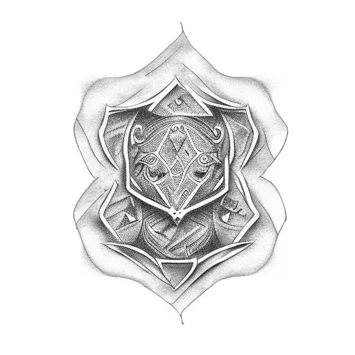 jigsaw puzzle of luck tattoo design idea