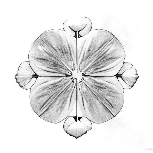 jigsaw puzzle of four-leaf clover tattoo design idea