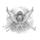 mechanical phoenix with an engine for a heart tattoo design idea