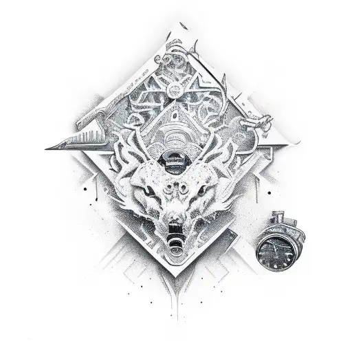 snowboard  tattoo design idea