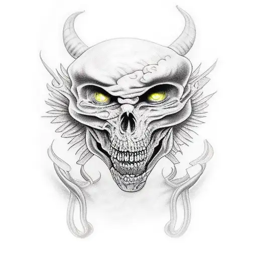 escaping hell tattoo design idea