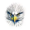 eagle escaping hell tattoo design idea