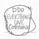 Do everything in love 1 Corinthians 16:14 with 2005 tattoo design idea