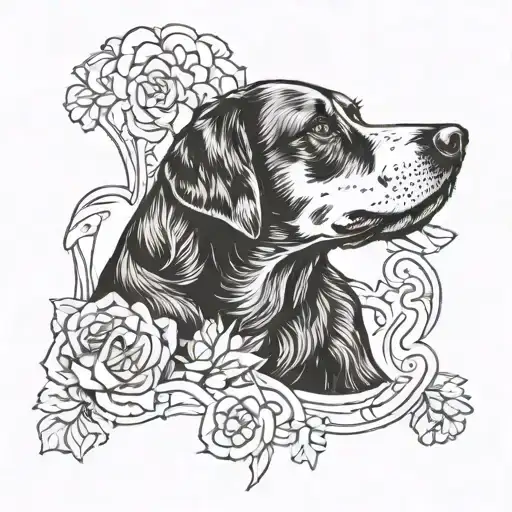 dog memorial tattoo tattoo design idea