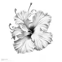 Hibiscus tattoo design idea