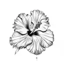 Hibiscus tattoo design idea