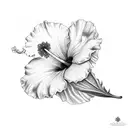Hibiscus tattoo design idea