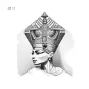 Nefertiti tattoo design idea