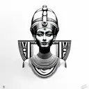 Nefertiti tattoo design idea