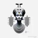 Nefertiti tattoo design idea