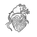 heart in ice  tattoo design idea