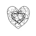 heart in ice  tattoo design idea