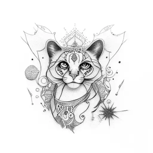 Henna pmstriche und punkten tattoo design idea