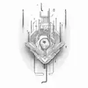 heartbeat to flatline tattoo design idea