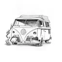 campervan  tattoo design idea