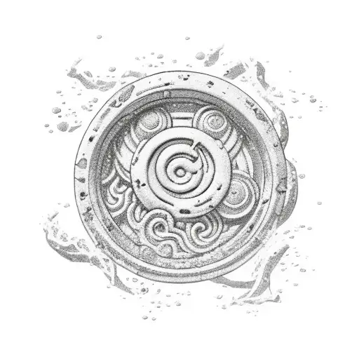 Naruto stomach seal tattoo design idea