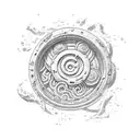 Naruto stomach seal tattoo design idea