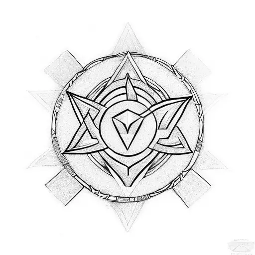 Valknut Symbol tattoo design idea