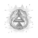 Valknut Symbol tattoo design idea