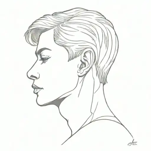 neck area writing tattoo design idea