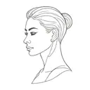 neck area writing tattoo design idea