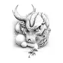 Signe verseau et taureau tattoo design idea