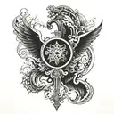 Biblical tattoo design idea