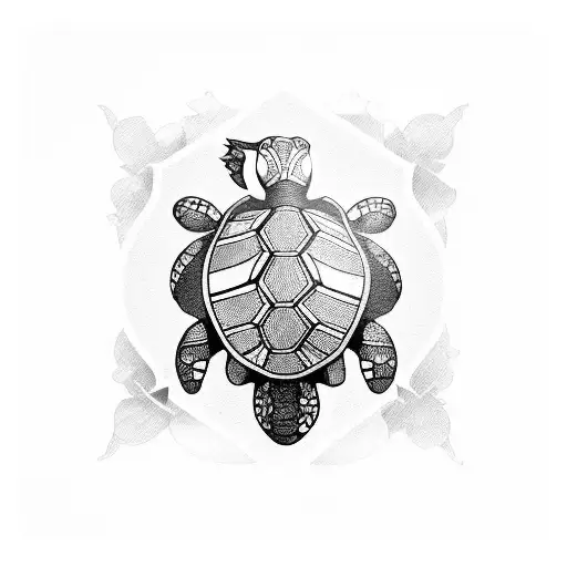 tortoise tattoo design idea