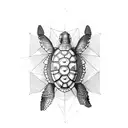 tortoise tattoo design idea