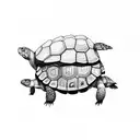 tortoise tattoo design idea