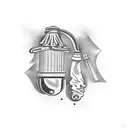 tobacco pipe tattoo design idea