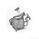 tobacco pipe tattoo design idea