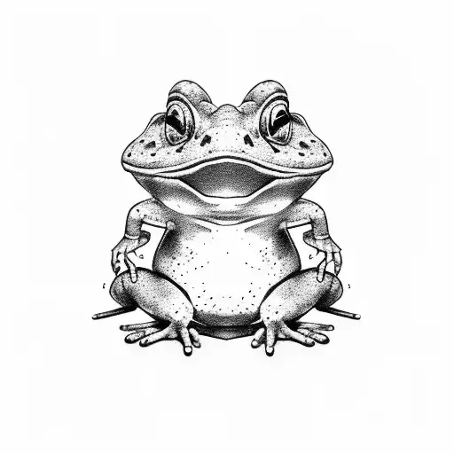 toad tattoo design idea
