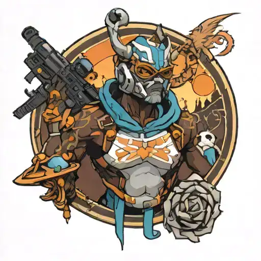 baptiste overwatch tattoo tattoo design idea