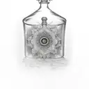 potion bottle tattoo design idea