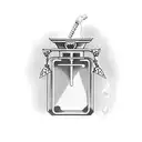 potion bottle tattoo design idea