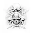 Chicano horror full back tattoo tattoo design idea