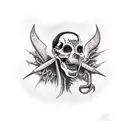 Chicano horror full back tattoo tattoo design idea