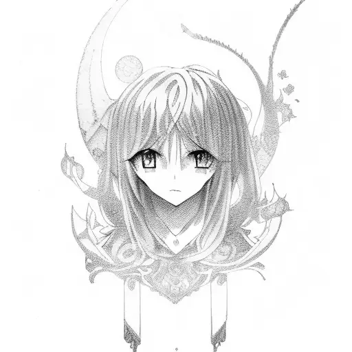 Anime Hand tattoo design idea