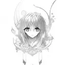 Anime Hand tattoo design idea