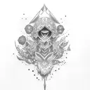 Anime Hand tattoo design idea