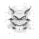 Anime Hand tattoo design idea