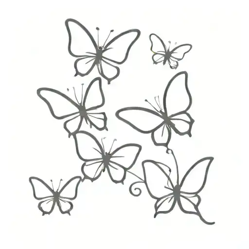 no rain no flowers butterflies  tattoo design idea