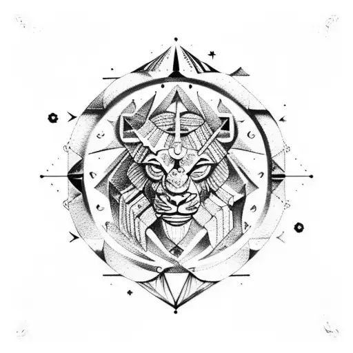 zodiac sign leo Sagittarius aquarius  tattoo design idea