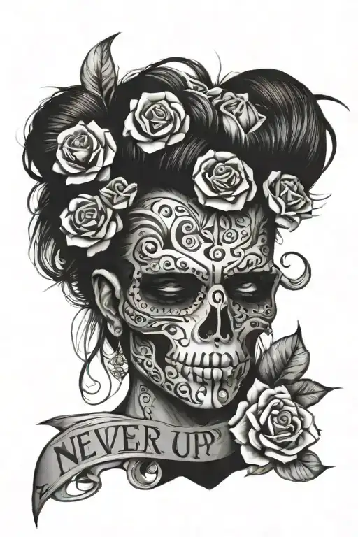 never give up on your dreams tattoo design idea