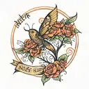 never give up on your dreams  tattoo design idea