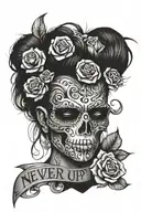 never give up on your dreams tattoo design idea