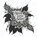 never give up on your dreams  tattoo design idea