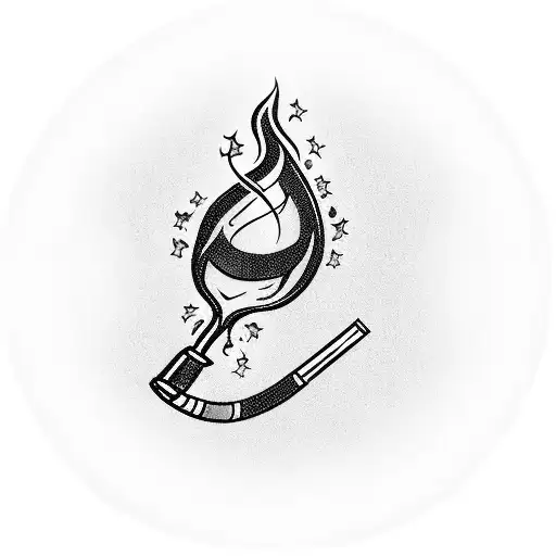 friendship, wine, smoke, boys, laughter, tears tattoo design idea